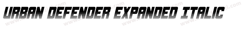 Urban Defender Expanded Italic Expa字体转换